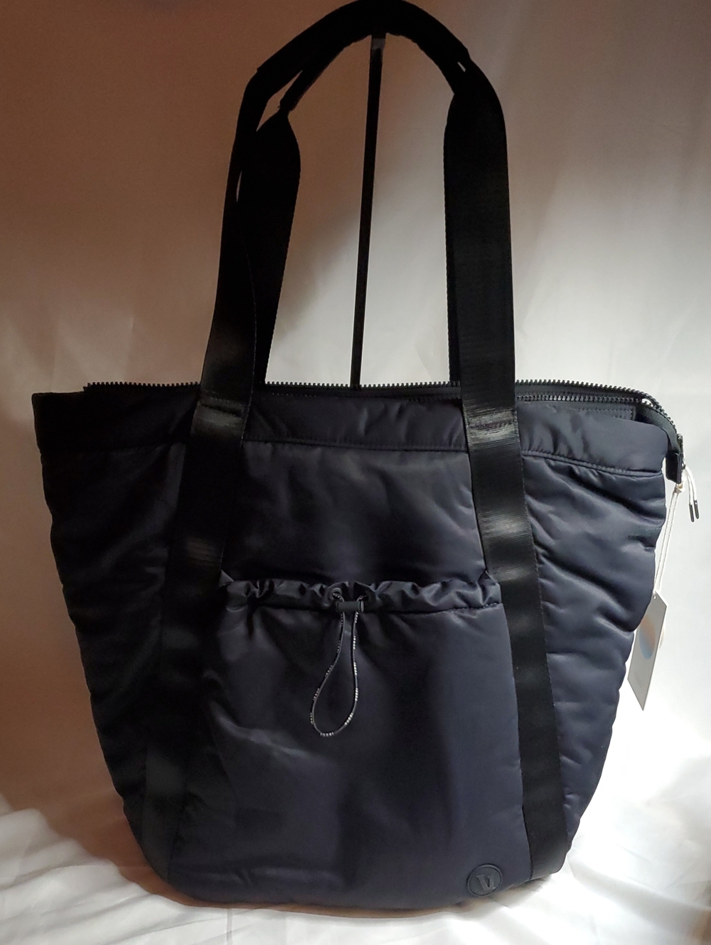 Vuori Black Quilted Nylon All Around Tote